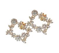 Garneck Lot de 2 Clips de Chaussures Décoratifs en Alliage de Zinc Doré à Cristaux Amovibles pour Femme Mariage Soirée Accessoires Élégants pour Talons Hauts