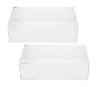 Garneck Lot de 2 Coques de Protection Transparentes en Acrylique pour Souris 180X100X50 MM Étuis Anti-Poussière Solide Compatibles Bureau et Gaming Protection Poussière et Éclaboussures