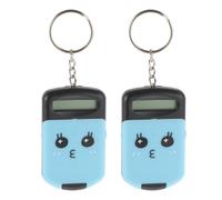 Garneck Lot de 2 Mini-Calculatrices de Bureau en Plastique Noir Légères et Portables Calculatrices Comptables Compactes pour Étudiants et Usage Quotidien