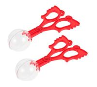 Garneck Lot de 2 Pinces Attrape-insectes en Plastique Rouge pour Garçon et Filles, Outils Légers de Capture Rapide, Kit D’exploration Nature pour Terrarium et Activités en Plein Air