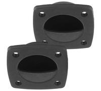 Garneck Lot de 2 Poignées Encastrées en Nylon Marine pour Trappe de Pont de Bateau, Poignée de Tirage Affleurante Résistante, Adaptées pour Armoires et Coffres Marins, Accessoires