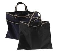 Garneck Lot de 2 Porte-Documents Multifonctions en Tissu Oxford Imperméable, Sacoche à Dossiers avec Poignées, Capacité Grosse pour Ordinateur Portable, Paquet Fourre-Tout Professionnel