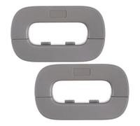 Garneck Lot de 2 Serrures de Sécurité Garçon et Filles Multifonction, Verrou Anti-pincement pour Placards et Tiroirs, Installation Adhésive, Plastique Gris, Protection Meubles Bébé,