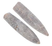 Garneck Lot de 2 Spécimens Naturels de Bélemnite Fossile 5-6 Cm, Décoration Éducative et Fournitures Scolaires pour Géologie et Paléontologie, Matériau Minéral Solide, Ornement