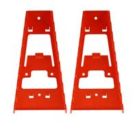 Garneck Lot de 2 Supports Muraux en Plastique Rouge pour Clés et Outils Organisateur à Panneaux Perforés Multi-Niveaux Étagère de Rangement Compacte pour Garage et Atelier Porte-Outils