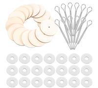 Garneck Lot de 20 articulations de poupée de 40 mm pour ours en peluche et peluches - Articulations pivotantes pour projets de bricolage - Idéal pour les poupées et les doudous, attaches robustes