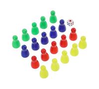 Garneck Lot de 20 Dés Colorés en Plastique pour Jeux de Société Accessoires Échecs de Jeu pour Enseigner Les Mathématiques et Créer des Jeux de Table Multi-Couleurs