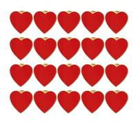 Garneck Lot de 20 Petites Broches en Forme de Cœur Rouge Bordées D'or, Idéales pour La Saint-valentin, Les Mariages, Les Décorations Et Les Cadeaux D'invités. À Porter sur Des Vêtements, Des Sacs