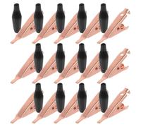 Garneck Lot de 20 Pinces Crocodiles en Cuivre Pur avec Isolation Pvc, Conduction Électrique et Prise Sécurisée pour Tests en Électronique et Laboratoire