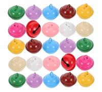 Garneck Lot de 200 Cloches Décoratives Peintes pour Enfants Cloches Décoratives en Métal À Suspendre Fournitures De Noël Bricolage Mini