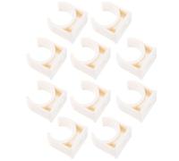 Garneck Lot de 200 Pinces Clips Eau en Pvc Blanc pour Fixation Tube U Support Solide pour Électricien et Plomberie