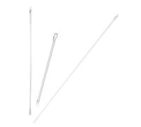 Garneck Lot de 3 Baguettes de Remplacement Transparentes pour Stores Verticaux Tige Crochet Accessoire Pratique pour Fenêtres Installation Facile
