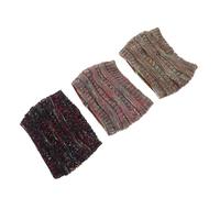 Garneck Lot de 3 Bandeaux Cache-oreilles Tricotés pour Femme - Maille Chaude et Élastique - Protection Polaire Hiver - Style Vintage Festival et Quotidien - Noir, Gris Clair et Gris Foncé