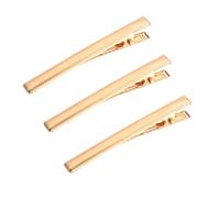 Garneck Lot de 3 Barrettes Dorées en Alliage, Clips Cheveux Métal pour Femmes et Filles, Accessoires Cheveux, Barrettes Longues pour Coiffures et Tresses, Usage Quotidien ou Voyage