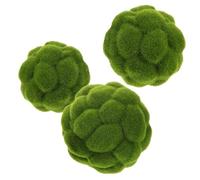 Garneck Lot de 3 Boules Topiaires Décoratives Artificielles en Mousse Synthétique Tailles 10 CM 12 CM et 15 CM Vert Naturel Boules Suspendues Polyvalentes pour Décoration Intérieure