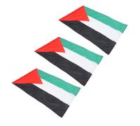 Garneck Lot de 3 Drapeaux Nationaux de 90x145cm en Polyester aux Intempéries Impression Vive pour Décoration Intérieure et Événements Sportifs