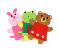 Garneck Lot de 3 Moufles Exfoliants de Bain pour Bébé en Matière Douce, Motifs Animaux Brodés, Adaptés aux Tout-petits pour Massage et Nettoyage en Douceur Pendant le Bain