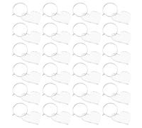 Garneck Lot de 30 Étiquettes en Acrylique Transparentes de Cœur 3,6 X 3,5 Cm pour Verres à Vin, Marqueurs de Boissons Réutilisables pour Fêtes, Mariages et Événements,