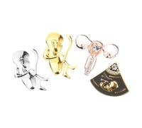 Garneck Lot De 4 Broches En Métal Thème Organe Humain Épingle Utérus Accessoires De Mode Femme Présent Infirmière Épinglette Pour Vêtements Broche Solide