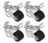 Garneck Lot de 4 Galets Presseurs 9Mm Cadre Métallique pour Enregistreur Cassette, Pièces de Rechange Audio, Galet Presseur pour Entretien et Réparation de Magnétophones