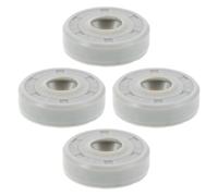 Garneck Lot de 4 Joints D’étanchéité Gris en Caoutchouc pour Machine, Composant D’étanchéité du Bloc Moteur, Pièces Détachées Résistantes pour Remplacement, Accessoires Anti-fuite