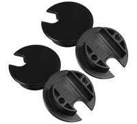 Garneck Lot de 4 Passe-Câbles Noirs pour Bureau Cache-Trous 35 MM en Plastique Gestion des Câbles pour Table D’Ordinateur et Mobilier de Bureau Installation Rapide et Compatible Câbles
