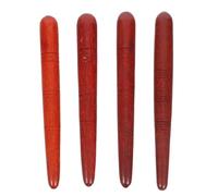Garneck Lot de 4 Stylos D’Acupression Manuels en Bois Naturel de Rosewood Pointe Conique Légers et Portables pour Massage des Points de Pression sur Jambes Dos et Nuque Outil