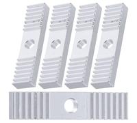 Garneck Lot de 5 accessoires pour imprimante 3D en alliage d'aluminium 2Gt - Bloc de montage de serrage pour courroie de distribution - Pour une fixation précise des courroies et des engrenages - 4,00