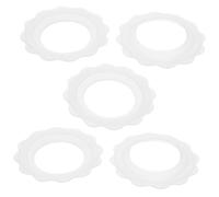 Garneck Lot de 5 Anneaux de Protection Mammaire en Silicone Antidérapants pour L'Allaitement Résistants Transpiration Accessoires d'Allaitement pour Bébés Couvre Réutilisables