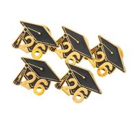 Garneck Lot de 5 Broches de Remise de Diplômes 2026 en Émail Insignes Commémoratifs pour Fête de Fin d'Études Accessoires Polyvalents pour Vêtements Présent Symbolique pour Étudiants