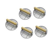 Garneck Lot De 5 Presses À Hamburgers En Alliage Daluminium Avec Manche En Bois Faciles À Utiliser