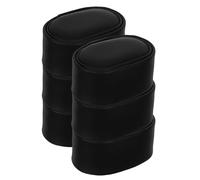 Garneck Lot de 6 Coussins de Présentation de Montre Miniatures Noirs Coussins de Soutien pour Bracelet en Tissu Doux Organisateurs Compacts pour Rangement de Montres à Domicile Boutique