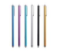 Garneck Lot de 6 Stylets Capacitifs Universels pour Écran Tactile Pointes en Fibre Détachables Longueur Allongée pour Téléphones et Tablettes Accessoires Tablette Tactile Haute