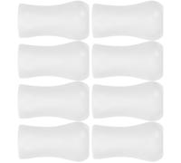 Garneck Lot de 8 Boutons de Tirette pour Stores Vénitiens, Accessoires en Bois Blanc, Taille Standard, Pièces de Remplacement Solide, Compatibles Stores et Rideaux, Maison Bureau