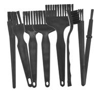 Garneck Lot de 8 Brosses de Rasage pour Rasoir Électrique en Plastique PP Noires, Outils de Nettoyage Adaptés pour Tondeuses Électriques Hommes