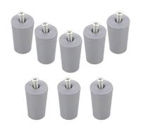 Garneck Lot de 8 Butées de Volet en Abs Gris 4,6 X 2,5 X 2,5 Cm avec Vis Intégrées, Fixations pour Stores Enrouleurs, Accessoires de Quincaillerie pour Fenêtres, Prévention du