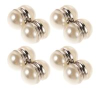 Garneck Lot De 8 Pinces Magnétiques Pour Voile De Mariée Petites Pinces À Voile Poids Magnétiques En Perles Court Aimants Poids En