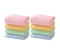 Garneck Lot de 8 Serviettes Visage Garçon et Filles, Lingettes Absorbantes en Tissu Épais et Doux, Couleurs Assorties, Lavables Toilette et Soin Quotidien