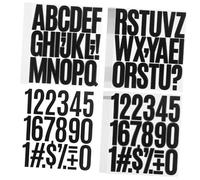 Garneck Lot de Feuilles Dautocollants Lettres Et Chiffres - Vinyle Permanent Grands Autocollants Alphabet pour Boîtes Aux Lettres Voitures Décoration Faciles à Décoller Et à Coller