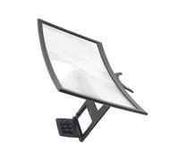 Garneck Loupe d'Écran Mobile Incurvée 12 Pouces Support Intégré Amplificateur d'Écran de Téléphone Portable Pliable pour Vidéo Agrandisseur d'Écran Ultra Clair Portable et Léger