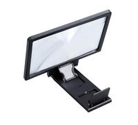 Garneck Loupe d'Écran pour Téléphone Portable 3X Agrandissement Amplificateur Vidéo Pliable Noir Compatible avec Smartphones Variés Support pour Films et Lecture Amplificateur d'Écran