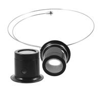 Garneck Loupe Frontale 5X et 10X Monture en Acier Inoxydable Lunettes Loupe sans Mains pour Réparation de Montres et Travaux de Précision Accessoire Compact pour Horlogerie et