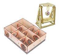 Garneck Maison Labyrinthe en Bois pour Hamster et Gerbille 2pcs, D'activité pour Petits Animaux, Assure Un Sommeil Réparateur et Garde la Maison