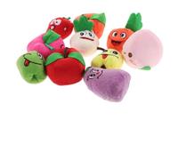 Garneck Marionnettes à Doigts Développement Éducatif en Coton de Fruits Lot de 10 Jouets Interactifs pour Bébés, Séances de Contes