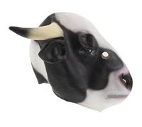 Garneck Masque de Vache Réaliste en Latex Intégral Couvre-Chef Animalier pour Halloween et Carnaval Accessoire de Déguisement Amusant et Confortable pour Fêtes Costumées Masque Tête