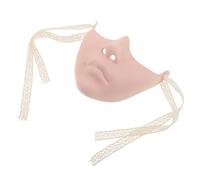 Garneck Masque Moitié Visage Plastique Couleur Peau Légère pour Soirée Costumée Masque Carnaval Élégant pour Bal Performance Scénique et Jeu de Rôle