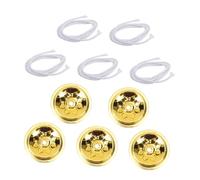 Garneck Mèche Flottante pour Lampe à Huile Set de Remplacement avec Boule Alliage Mèche Ajustable Accessoire et Inodore pour Lampe à Pétrole et Brûleur