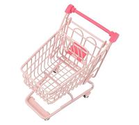 Garneck Mini-Caddie Chariots Jouets Voyage Cadis de Courses Enfants playmobile Shopping cart Nuisette Chariot Enfant modèle de Mini Caddie Chariot de supermarché Le Fer Rose