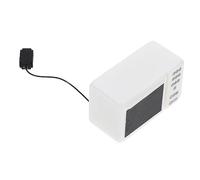 Garneck Mini-Micro-Ondes Fierter De Jeu Accessoires De Cuisine De Maison De Poupée Four Miniature De Maison De Poupée Four De Maison De Poupée Jouets De Cuisine Blanche en Bois