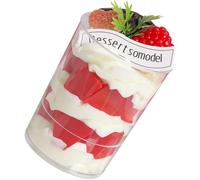 Garneck Modèle de Coupe à Dessert Rouge en Pu pour Vitrine et Échantillons